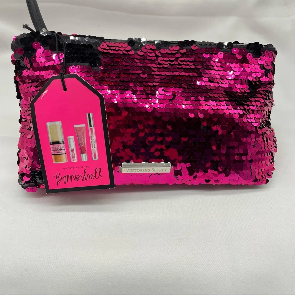 Victoria's Secret Bombshell 5 Piece Gift Set Gloss Rockin Body Bronzer Shimmer - Picture 2 of 16